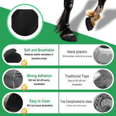Hezaosth breathable hoof cushion padding offers comfortable protection during wrapping.