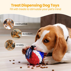 HGB Squeaky Dog Puzzle Toy squeaker closeup sparks playful chewing