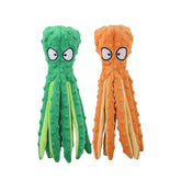 HGB Squeaky Octopus 2-pack colorful toys for dogs, ideal for tug and fetch.