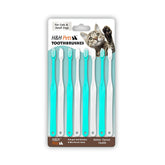 H&H Pets toothbrush small-dogs-cats front view for easy brushing.