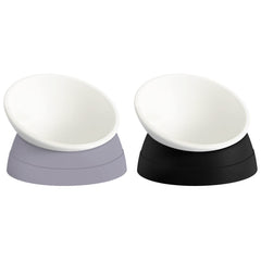 Hi Ravitat elevated-bowl tilt setup improves feeding comfort for cats.