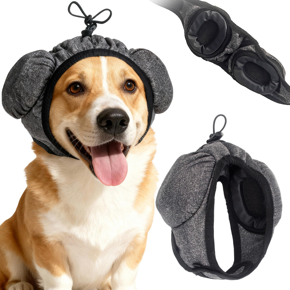 HI-REEKE Dog Ear Muffs with adjustable ear covers for a secure, comfortable fit during grooming.