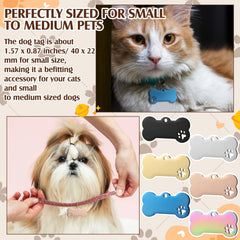 Hicarer dog and cat tag with dual-sided engraving for customization.