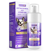 HICC PET dog wound hydro gel bottle close-up for gentle wound care