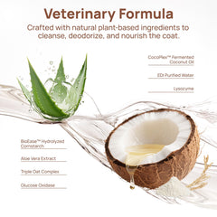 HICC PET Glove Wipes Pro Series hypoallergenic wipe reduces irritation during grooming.