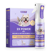 HICC PET hot-spot-spray bottle closeup for easy, soothing skin relief.