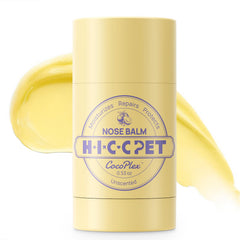 HICC PET Nose Balm jar closeup displays creamy texture for quick nose relief