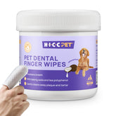 HICC PET toallitas dentales para perros y gatos, limpieza rápida de dientes y encías.