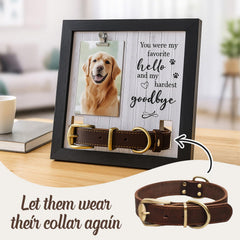 Hicustore memorial frame wall mount option shown for graceful home display