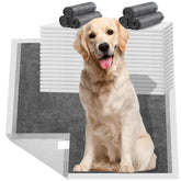 HIDOGGYLD Charcoal Dog Pee Pad with adhesive tabs protects floors during training