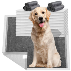 HIDOGGYLD Charcoal Dog Pee Pad with adhesive tabs protects floors during training