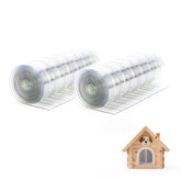 HIDROSIL clear dog door flap 27.5x12 inches, two pieces, improves visibility and access.