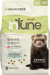 Higgins Intune Ferret 4lb bag with grain-free formula for healthy skin and coat.
