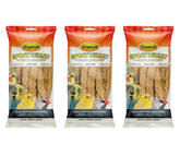 Higgins Spray Millet packaging shows 18-count bag, a natural foraging treat for birds.