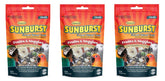 Higgins Sunburst 3-pack bird treats for conures and macaws, enrichment and tasty variety.