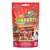 Higgins Sunburst Berry Patch treat packaging, showcasing a berry-rich enrichment snack.