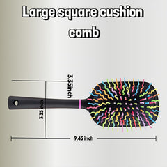 Hiiooweiyi high-low bristle structure protects hair cuticle during brushing