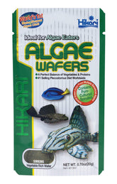Hikari algae wafers dish served, showcasing a palatable, balanced diet for algae-eating fish.