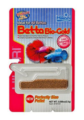 Hikari Betta Bio-Gold Baby Pellets close-up reveals pellet texture for easy feeding.