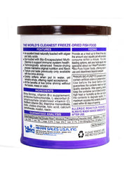 Hikari Bio-Pure brine shrimp shown in water to emphasize water clarity during feeding.