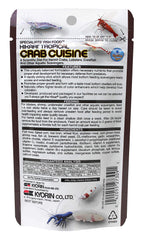 Hikari Crab Cuisine calcium-pellets highlight shell-supporting nutrition for crustaceans.