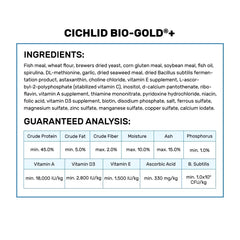 Hikari Bio-Gold floating pellets dispersing in water show steady feeding and reduced waste.