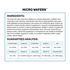 Hikari Micro Wafers pellets closeup reveals pellet texture suited for gradual feeding.