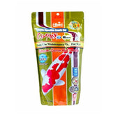 Hikari sinking wheat germ pellets packaging in resealable bag for freshness.