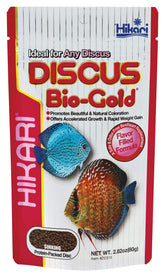 Hikari Tropical Discus Bio-Gold packaging highlights premium formula for discus health