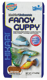 Hikari Tropical Fancy Guppy Food bottle for convenient feeding