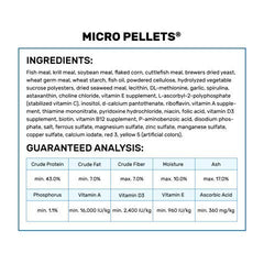Hikari Tropical pellets in tank-feeding scene demonstrate gradual sinking