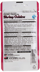 Hikari Tropical Shrimp Cuisine pellets close-up highlighting color-enhancing formula for shrimp.