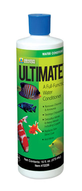 Hikari Ultimate Chloram-X bottle front shows the all-in-one aquarium care solution
