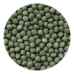 Hikari water-clarity image shows pellets that help keep the tank clear.