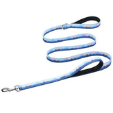 Hikiko dog leash dual handles soft padded grip for comfortable walking