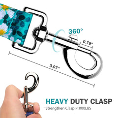 Hikiko 6ft nylon dog leash with 1-inch width for medium and large dogs.