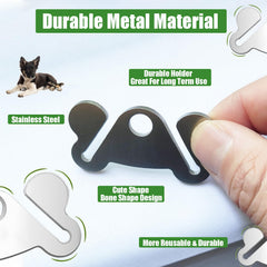 Hilihali dog poop bag holder clip-on, attaches to leash or belt for convenient carry.