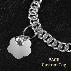 Hillban paw charm and ID tag with bell adds playful charm and ID option.