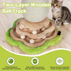 Himake mushroom shape design adds stylish flair while entertaining cats.