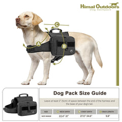 Himal Outdoors adjustable strap ensures a secure, comfortable fit for large breeds.