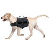 Himal Outdoors dog backpack with side pockets keeps water and treats organized on hikes.