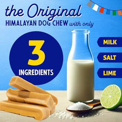 Himalayan Dog Chew big-dog chew puff shows a cheesy result after cooling.