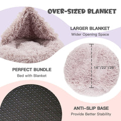 Himax donut bed raised edge provides neck and joint support for relaxed naps