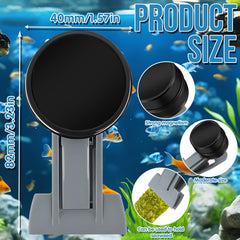 HINGTAI Magnetic Seaweed Feeder Clip magnet closeup shows strong attachment.