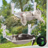 HiPetpy cat window perch glow astronaut pattern for cozy winter lounging.
