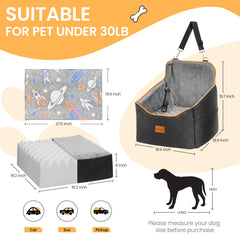 HiPetpy elevated car seat shows non-slip bottom for steadier rides