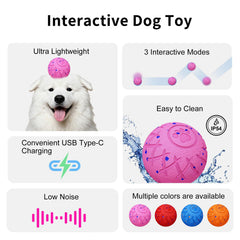 Hipibbo dog ball automatic-moving action showcases unpredictable chase for active dogs.