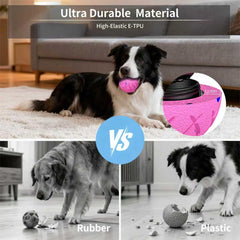 Hipibbo dog ball e-tpu material for durable chew-friendly interactive toys.