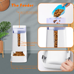 Hipidog wide-mouth feeder design prevents food jams during dispensing.