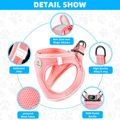Hipubby breathable mesh harness keeps your dog comfortable in warm weather.